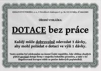 Dotace bez práce