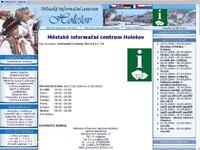 Grafické rozhraní www.holesov.mic.cz