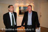 Návštěva ministra kultury V. Jandáka