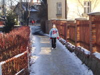 Hodslavice běh Hodslavskými uličkámi